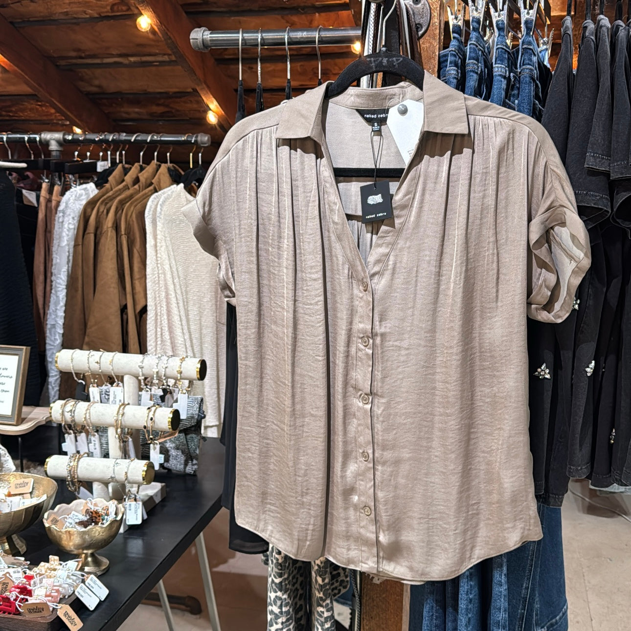 Silky SS ButtonBlouse