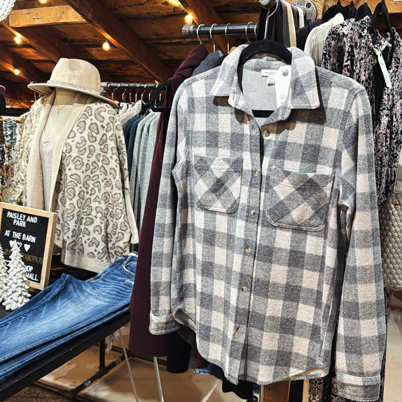 Coziest Flannel - Grey