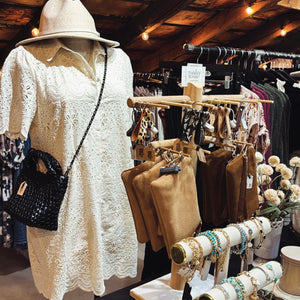 Eyelet & Lace Shirt Dress