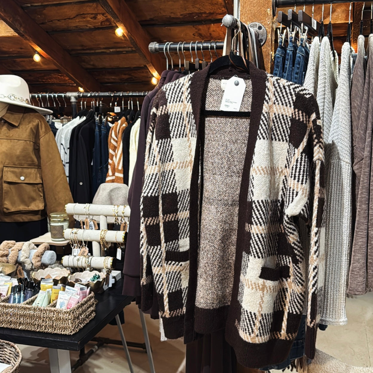 Plaid Cozy Cardigan