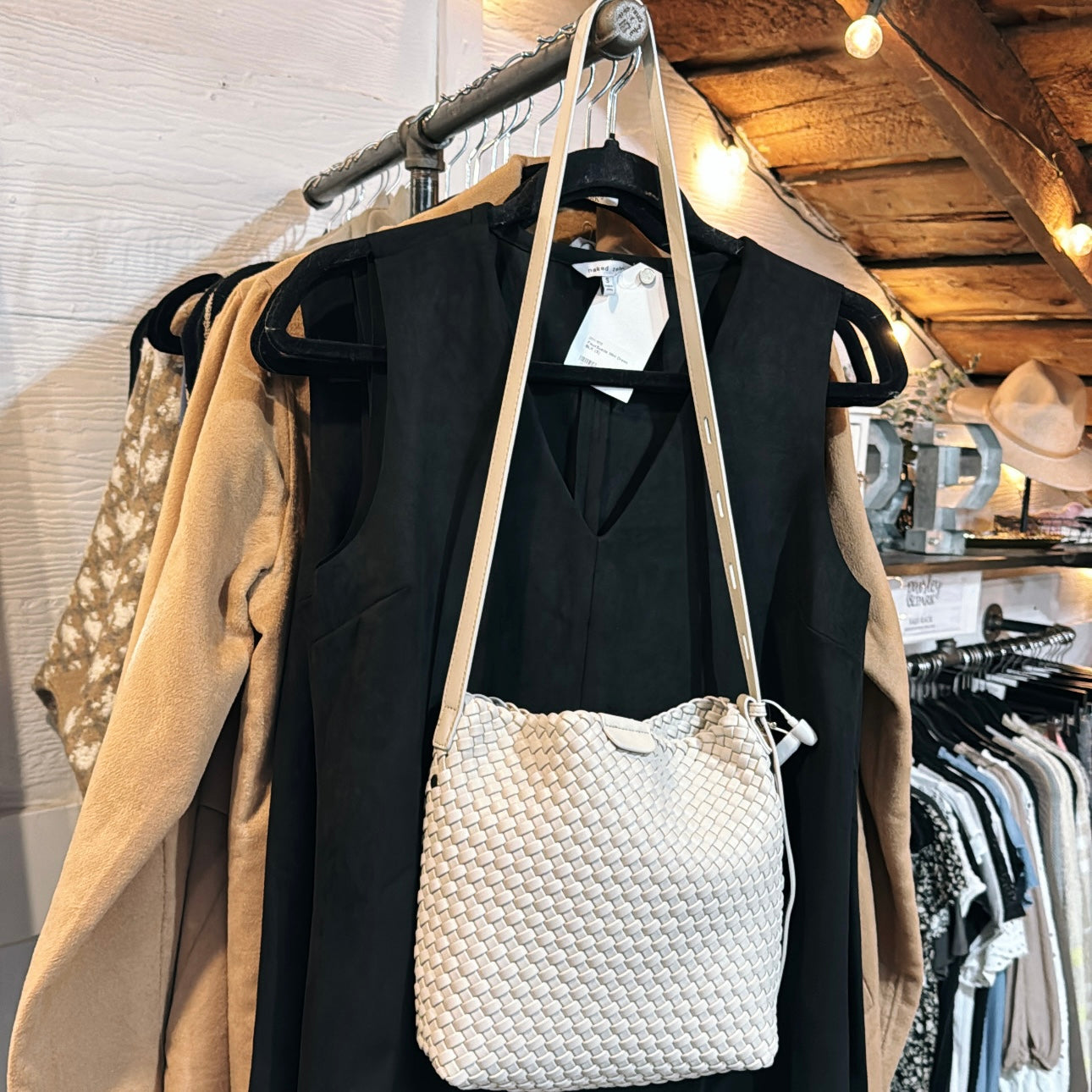 Isadora Woven Bucket Bag