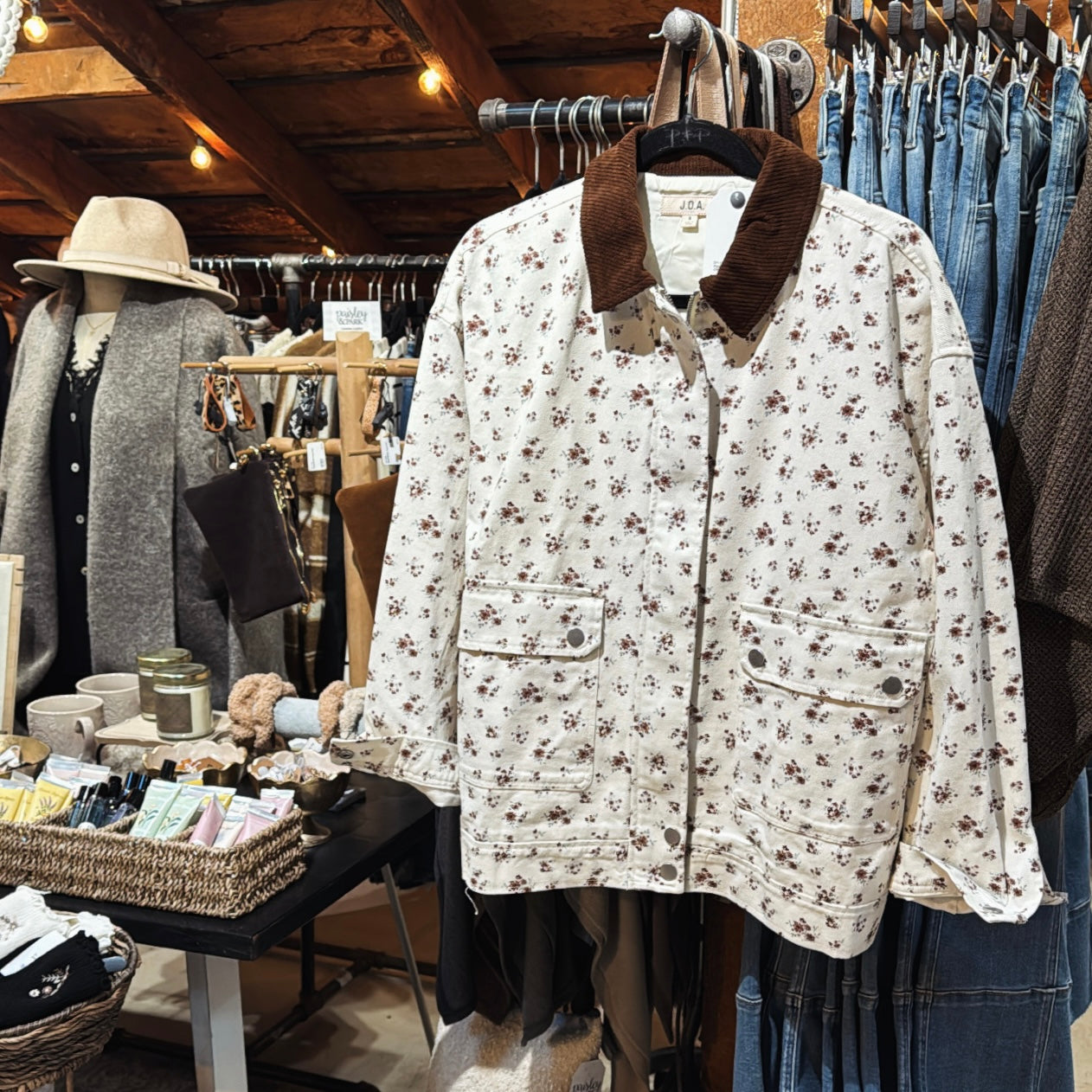 Floral&Corduroy Jacket
