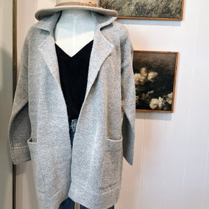 Cozy Sweater Coat - Grey