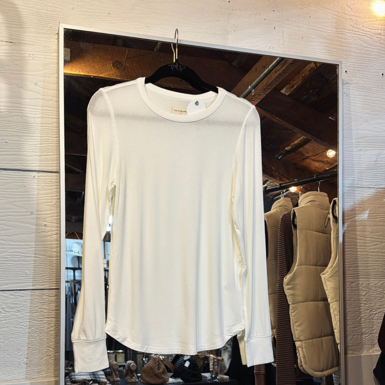 Stacy LS Top - White