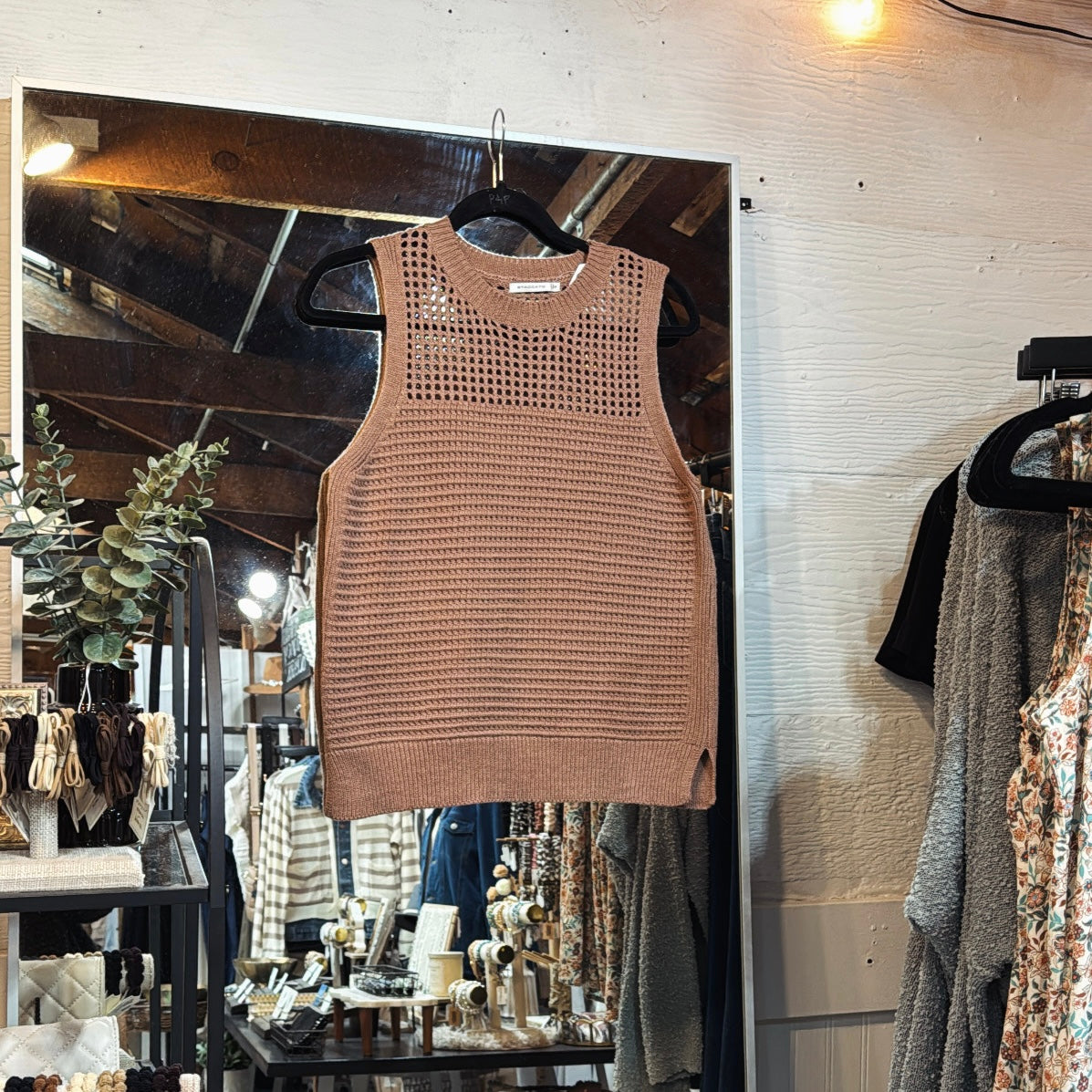 Fishnet Sweater Tank