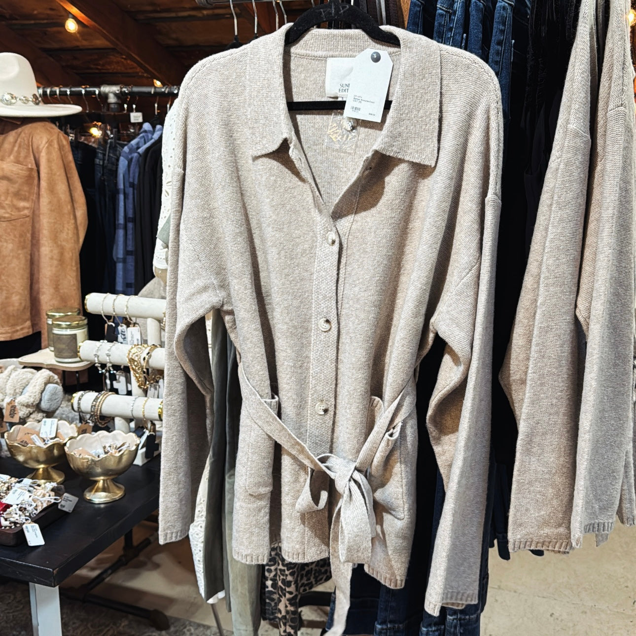 Belted SweaterCoat