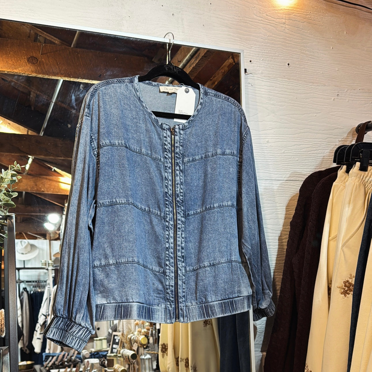 Chambray Bomber Jacket