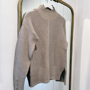 GoldButton Mockneck