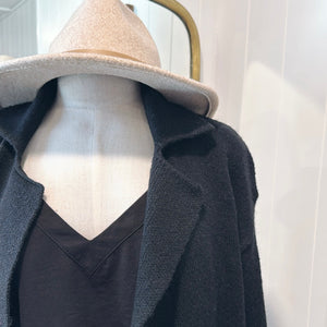 Cozy Sweater Coat - Black