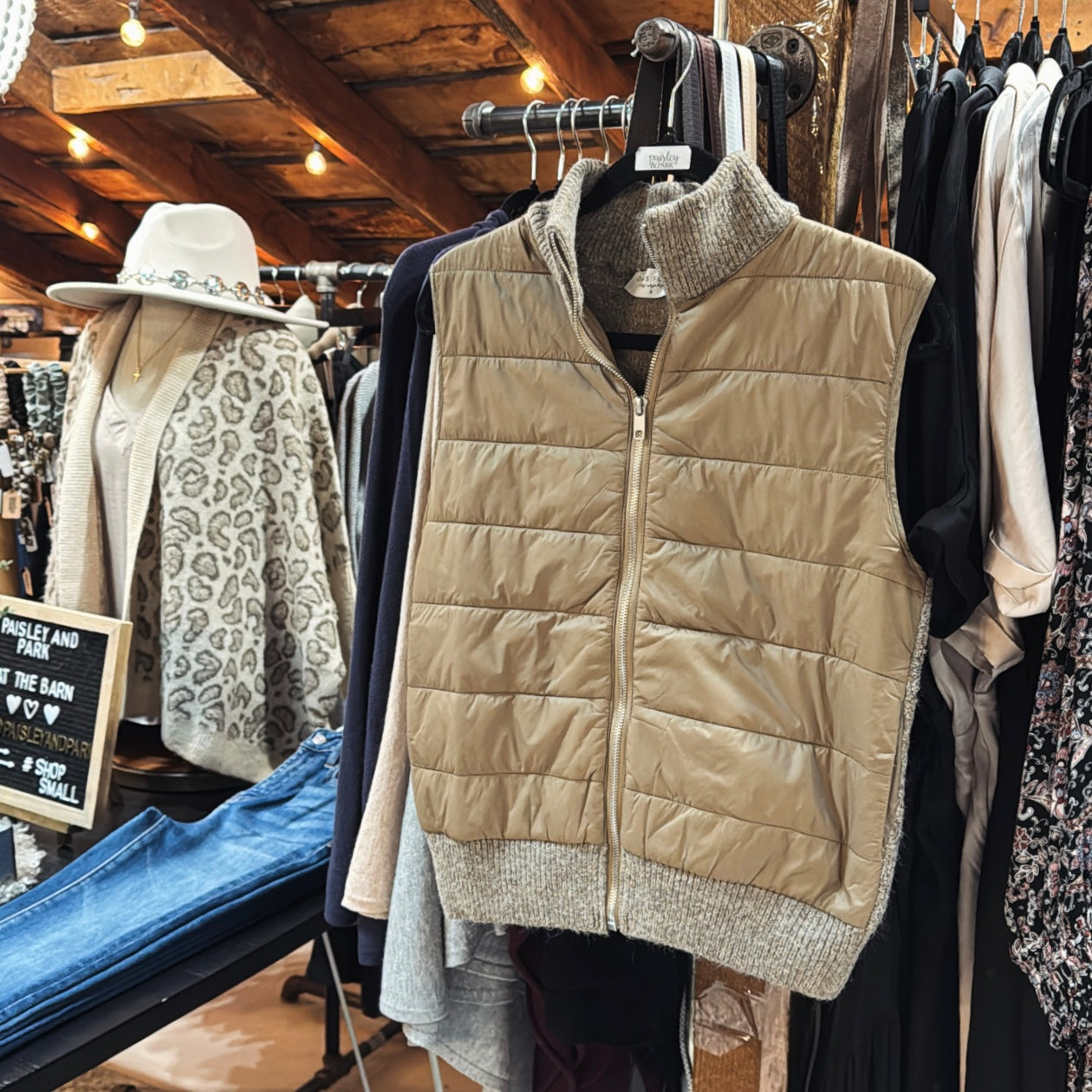 Sherpa&Puff Vest