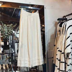 RuffleHem Linen Pants