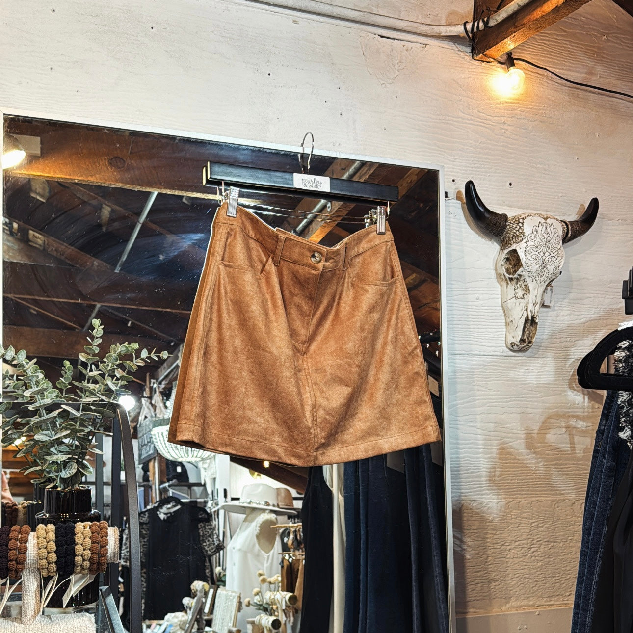 FauxSuede Skirt
