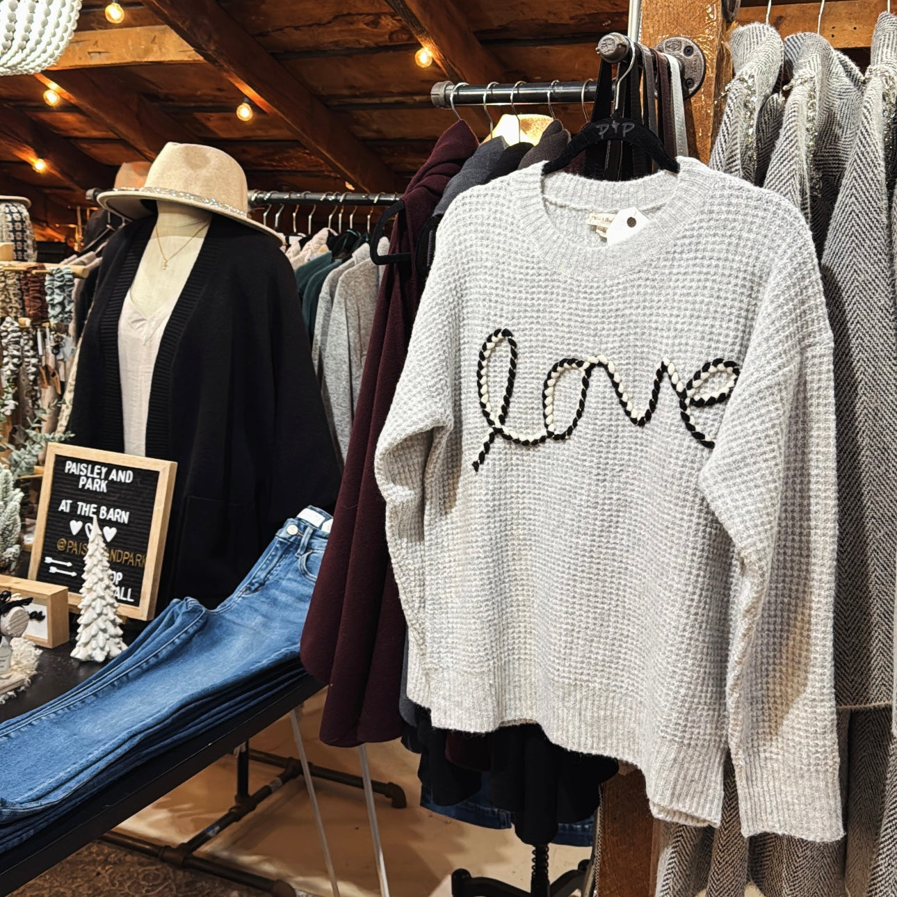 Love Waffleknit Sweater