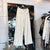 FauxSuede Wideleg Pants