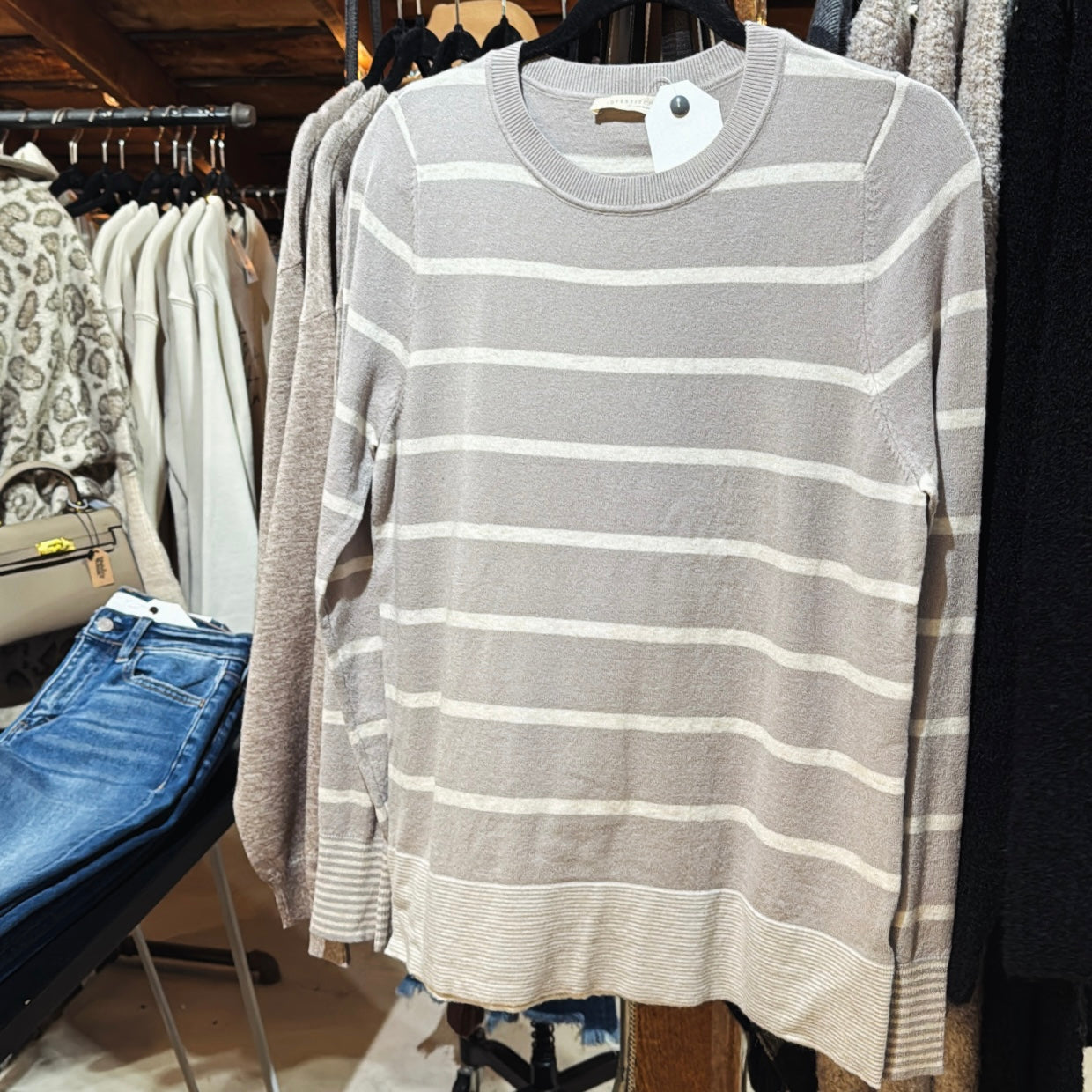 Crewneck Striped Pullover