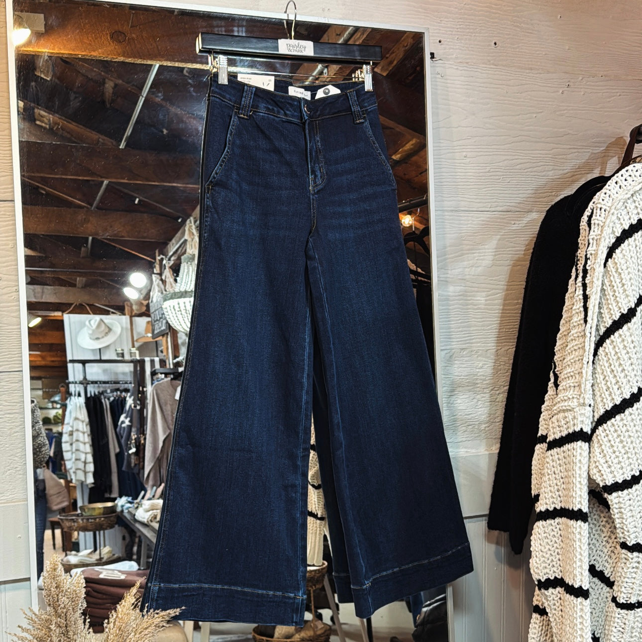 HR TrouserHem Wideleg Jeans