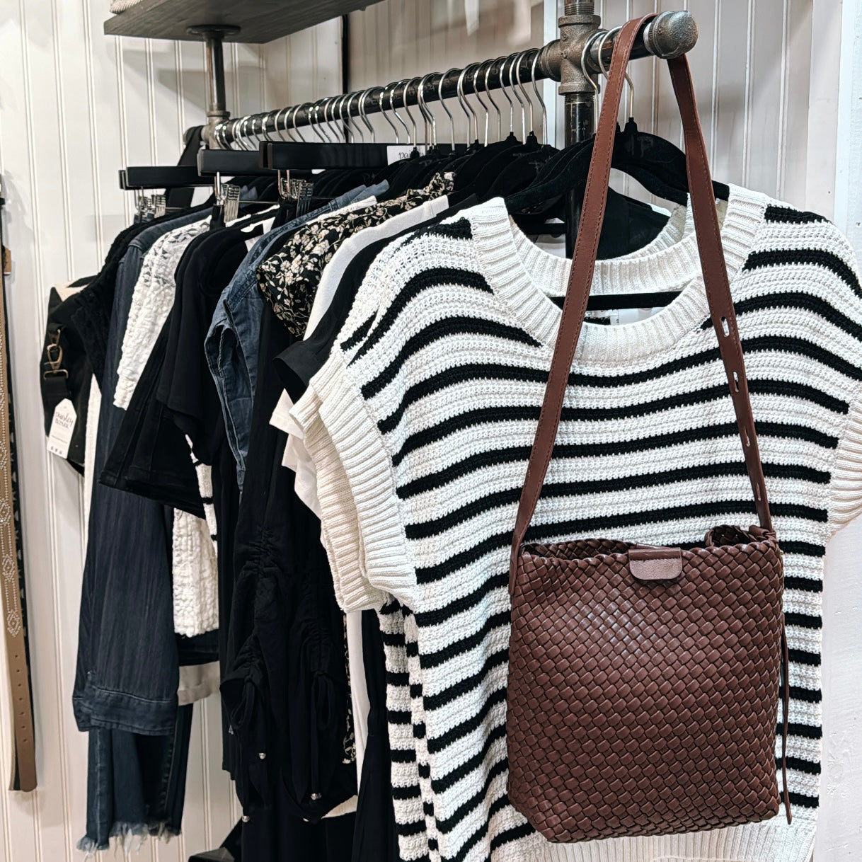 Isadora Woven Bucket Bag
