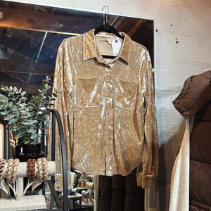 Crushed Velvet Buttonup