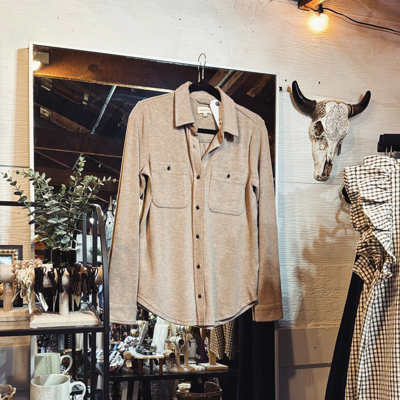 Lewis Top - Taupe