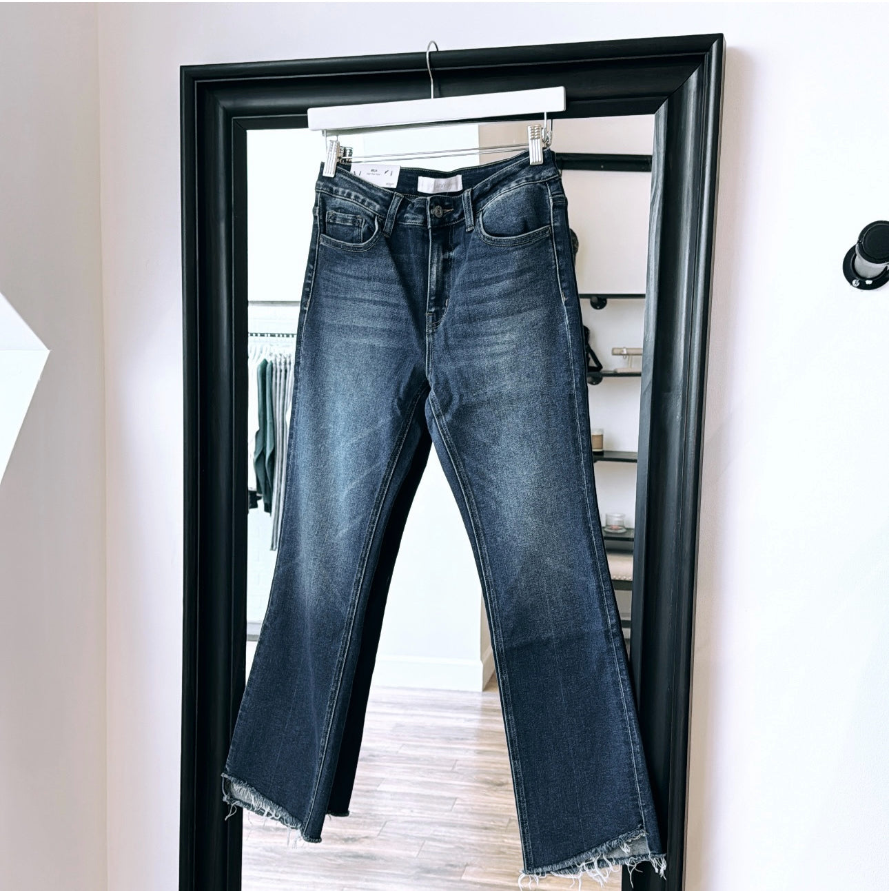 Raw StepHem Flare Jeans